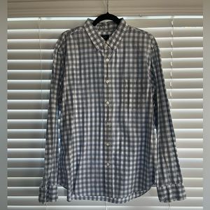 Mens J Crew xl blue and white button down